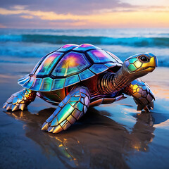 turtle on the beach