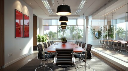 Wall Mural - Modern Office Meeting Room