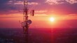 © vixion - Telecommunication Tower at Sunset