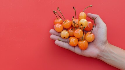 Canvas Print - Handful of Cherries