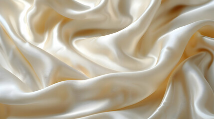 Poster - Creamy Satin Fabric Texture