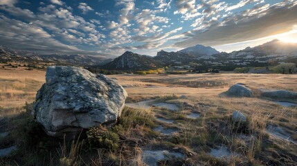 Rock in the mountains. 