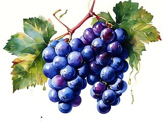 Wall Mural - watercolor Grape