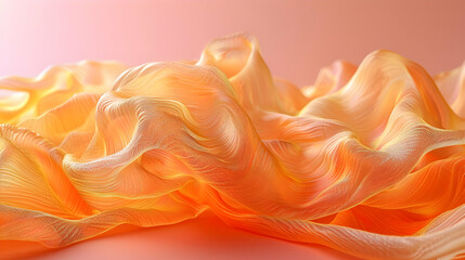 Abstract Orange Fabric Texture