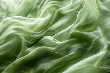 Green Sheer Fabric Texture Background