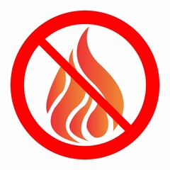 the symbol is prohibited from being exposed to fire