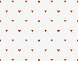 © Natalya - Pattern with hearts, small red hearts on a light background, regular uniform print, vector seamless background, cute pattern for Valentine's Day decoration, printing on fabrics, paper, wallpaper