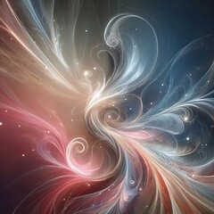 Poster - a wispy and ethereal stroke with soft hues, perfect for creating
