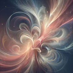 Poster - a wispy and ethereal stroke with soft hues, perfect for creating