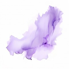 Poster - abstract watercolor paint stroke in soft lavender tones evoking