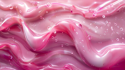 Wall Mural - Pink Gel Texture with Bubbles