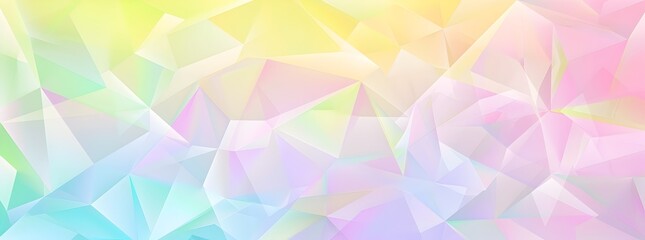 Wall Mural - Pastel color background with light yellow, pink and blue paper sheets in an angle shape. Simple flat vector illustration