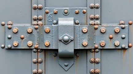 Wall Mural - old metal door with lock