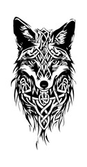  Kitsune Mask tribal tattoo