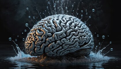 Wall Mural - Brain Splash.