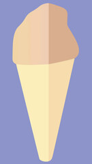 Poster - Minimalist ice cream cone illustration