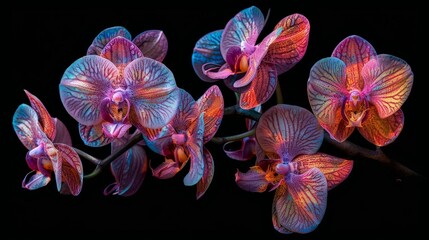 Orchids in Full Bloom: Captivating Exotic Beauty and Intricate Textures Revealed Through Vibrant Colors and Artistic Compositions