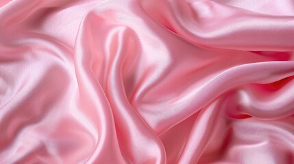 Poster - Silk background s close up in pink