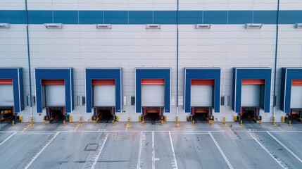 Poster - Loading docks with cross-docking capabilities support rapid goods transshipment