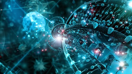 Wall Mural - cutting-edge innovations in science and medicine: advanced technologies revolutionizing healthcare a