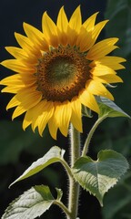 Wall Mural - Sunflower in bloom.