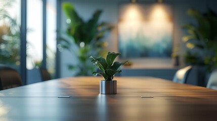 Aufkleber - Empty meeting room in office : Generative AI