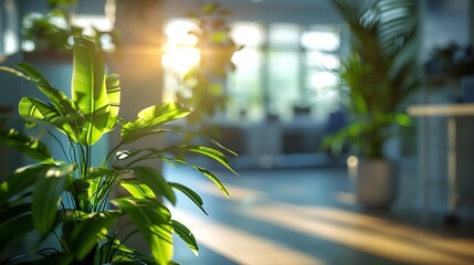 Aufkleber - It must be the weekend Shot of an empty office : Generative AI