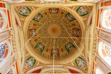 Wall Mural - Decorated ceiling of Ortakoy mosque in Istanbul, Turkey