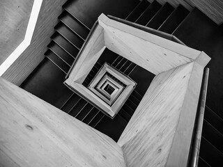 Poster - Staircase Geometric Modern building Architecture details Abstract Background