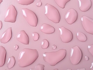 Sticker - pink cosmetic cream or lotion background