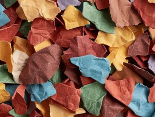 Sticker - Colorful autumn leaves background