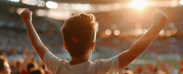 Wall Mural - Man Cheering at a Concert