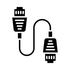 Poster - Ethernet Cable glyph icon