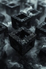 Aufkleber - Abstract geometric pattern with a 3d effect