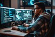 © KP - Programmer Working Late at Night.