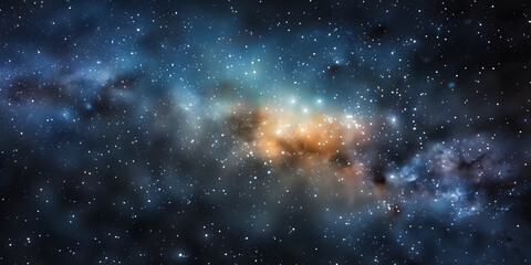 Wall Mural - galaxy with stars and interstellar dust on the universe.