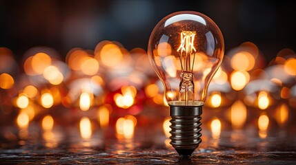 Wall Mural - glowing bulb