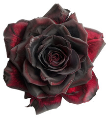 Sticker - PNG Dark red black rose bloom