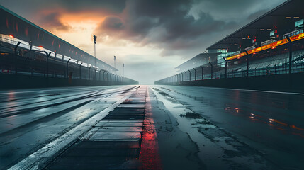 Wall Mural - Racing tracks background