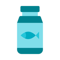 Wall Mural - Fish Oil Flat Icon