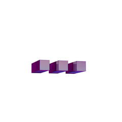 Fototapete - 3D Neon Retro Icon - Pixel icon ellipsis symbol