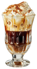 Canvas Print - PNG Delicious creamy iced coffee treat