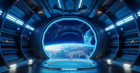 Poster - A three-dimensional rendering suitable for VR tracking systems and green screen. Ideal for news tv shows, commercials or scientific events.