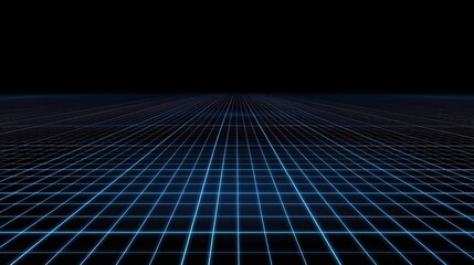 Poster - The virtual reality room has stars on black background, an illustration in 3D