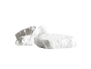 White stone mockup podium product display background.minimal stand presentation