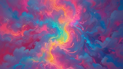 Canvas Print - abstract colorful background