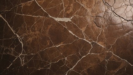 Wall Mural - Aged brown marble or cracked concrete textured background