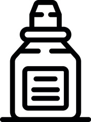 Wall Mural - Ink bottle icon representing drawing and creativity