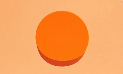 Aufkleber - A simple style orange circle 4K Video