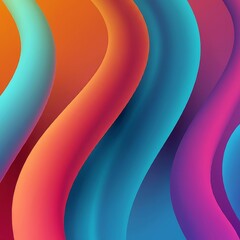 Poster - Colorful fluid background dynamic textured geometric element gradient illustration.